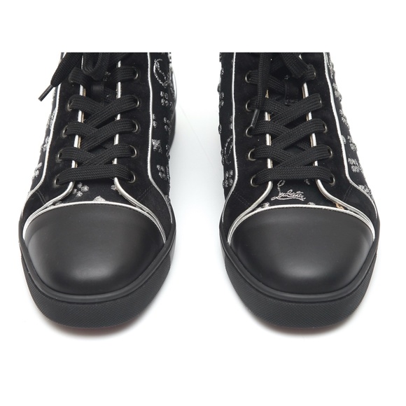 CHRISTIAN LOUBOUTIN Men\'s High Top Sneakers LOUIS ORLATO Red Sole 40.5 main image 8